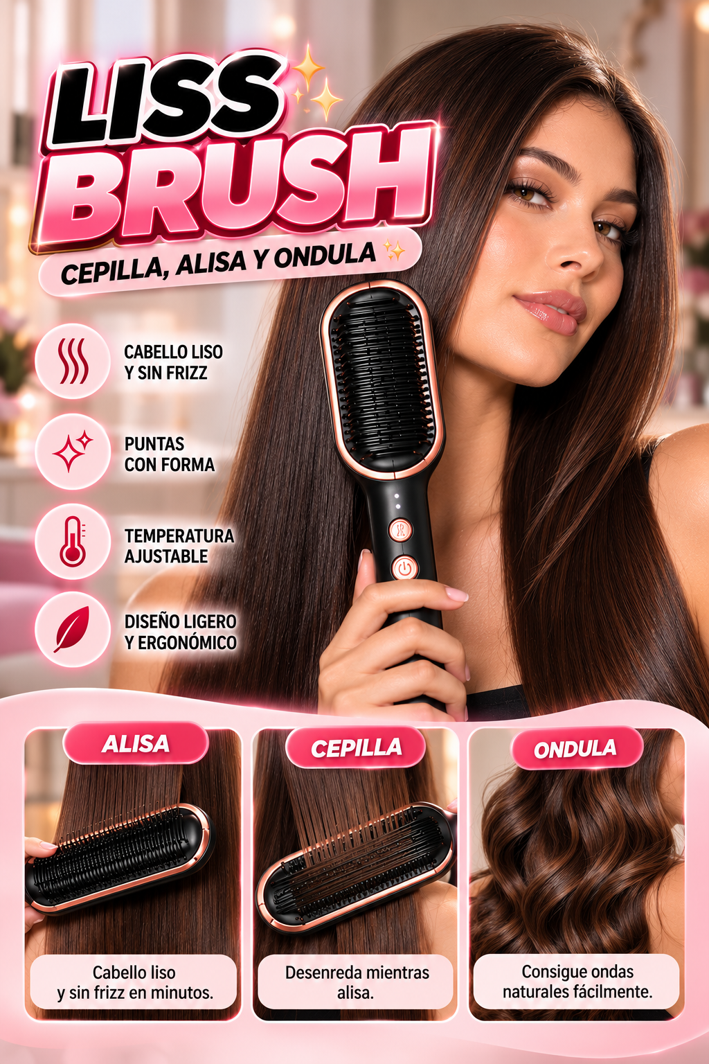 LISS BRUSH™ | CEPILLA, ALISA Y ONDULA ✨