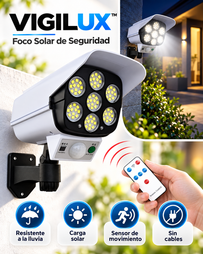 VIGILUX™ | FOCO SOLAR TIPO CAMARA📹 ☀️