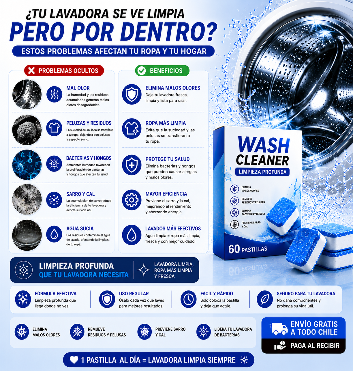 🧼 WASH CLEANER™ | PASTILLAS LIMPIEZA PROFUNDA🧼