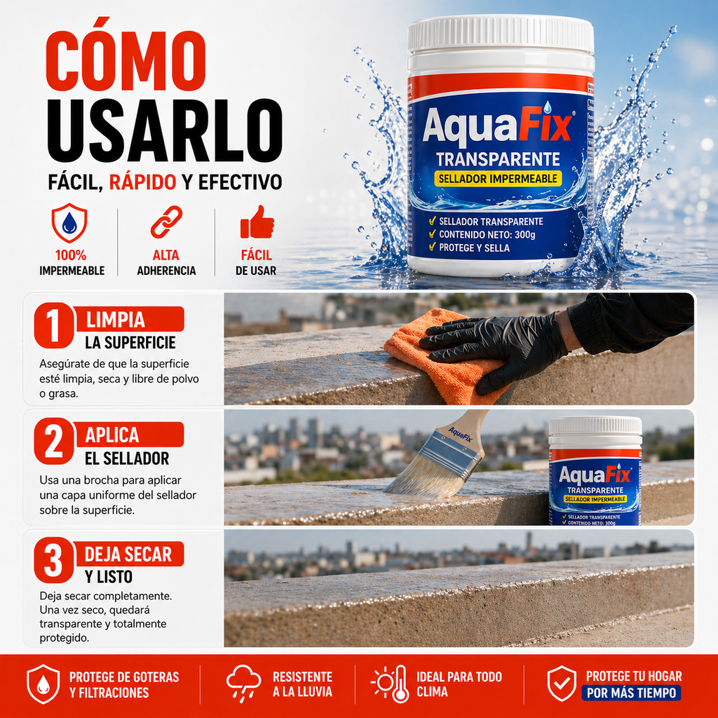 AQUAFIX™💧 | CHAO GOTERAS Y HUMEDAD💧