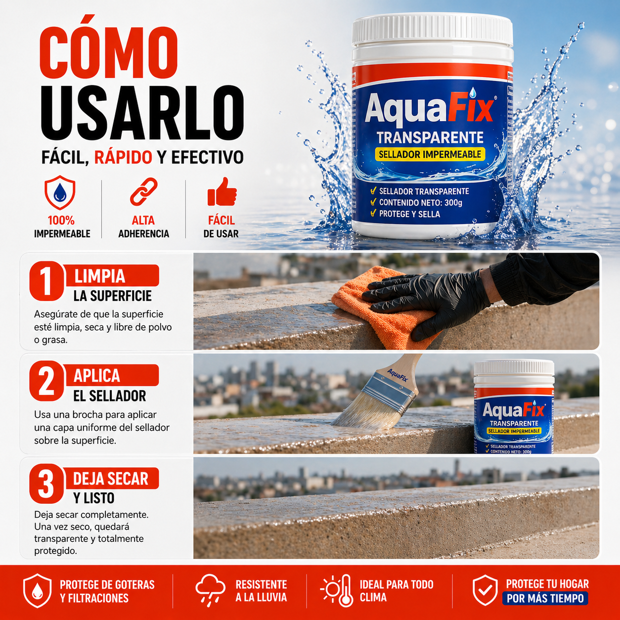 AQUAFIX™💧 | CHAO GOTERAS Y HUMEDAD💧