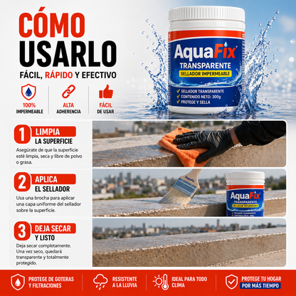 AQUAFIX™💧 | CHAO GOTERAS Y FILTRACIONES💧