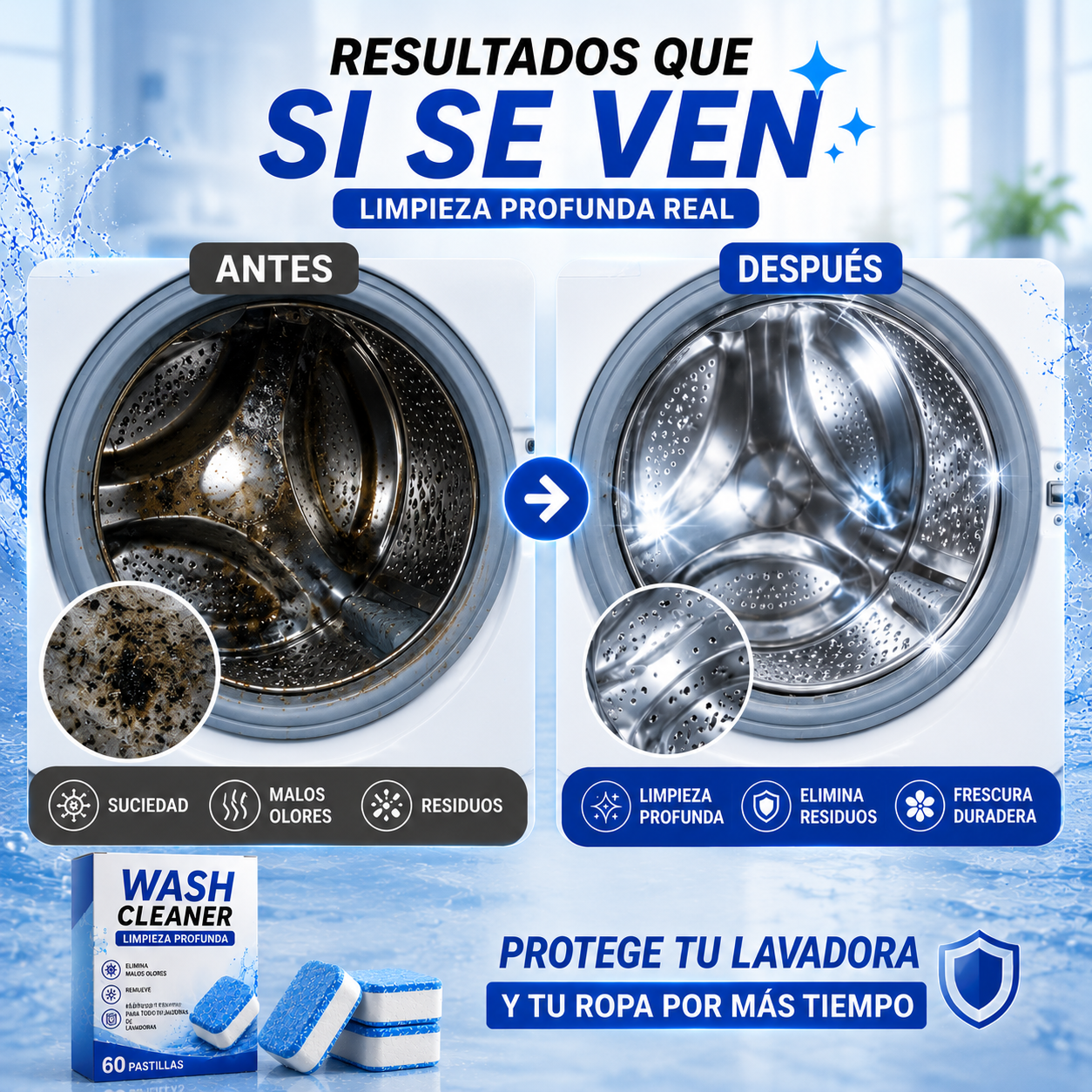 🧼 WASH CLEANER™ | PASTILLAS LIMPIEZA PROFUNDA🧼