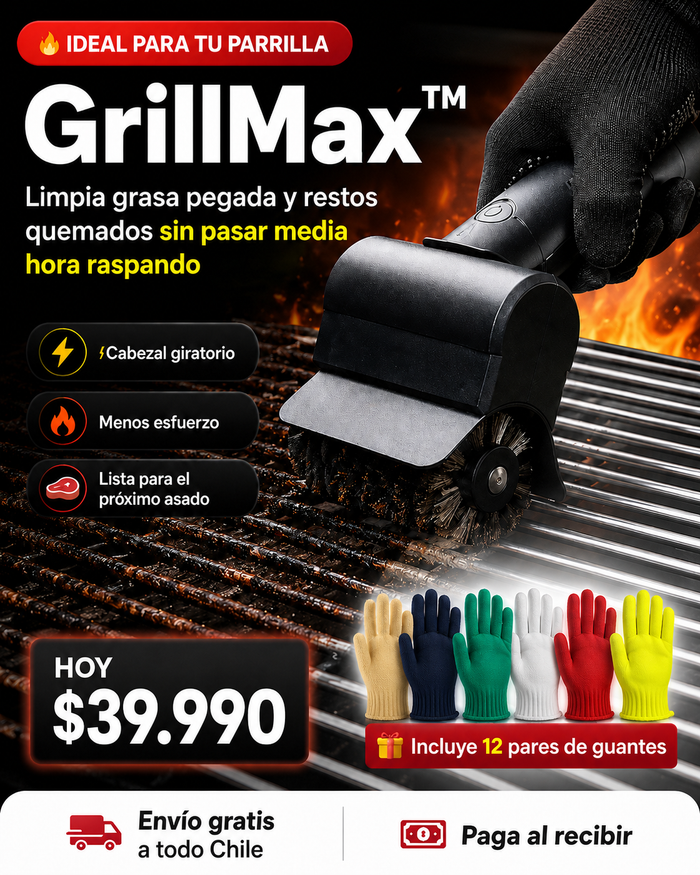 GRILLMAX | CEPILLO LIMPIADOR ELECTRICO VIRAL🔥