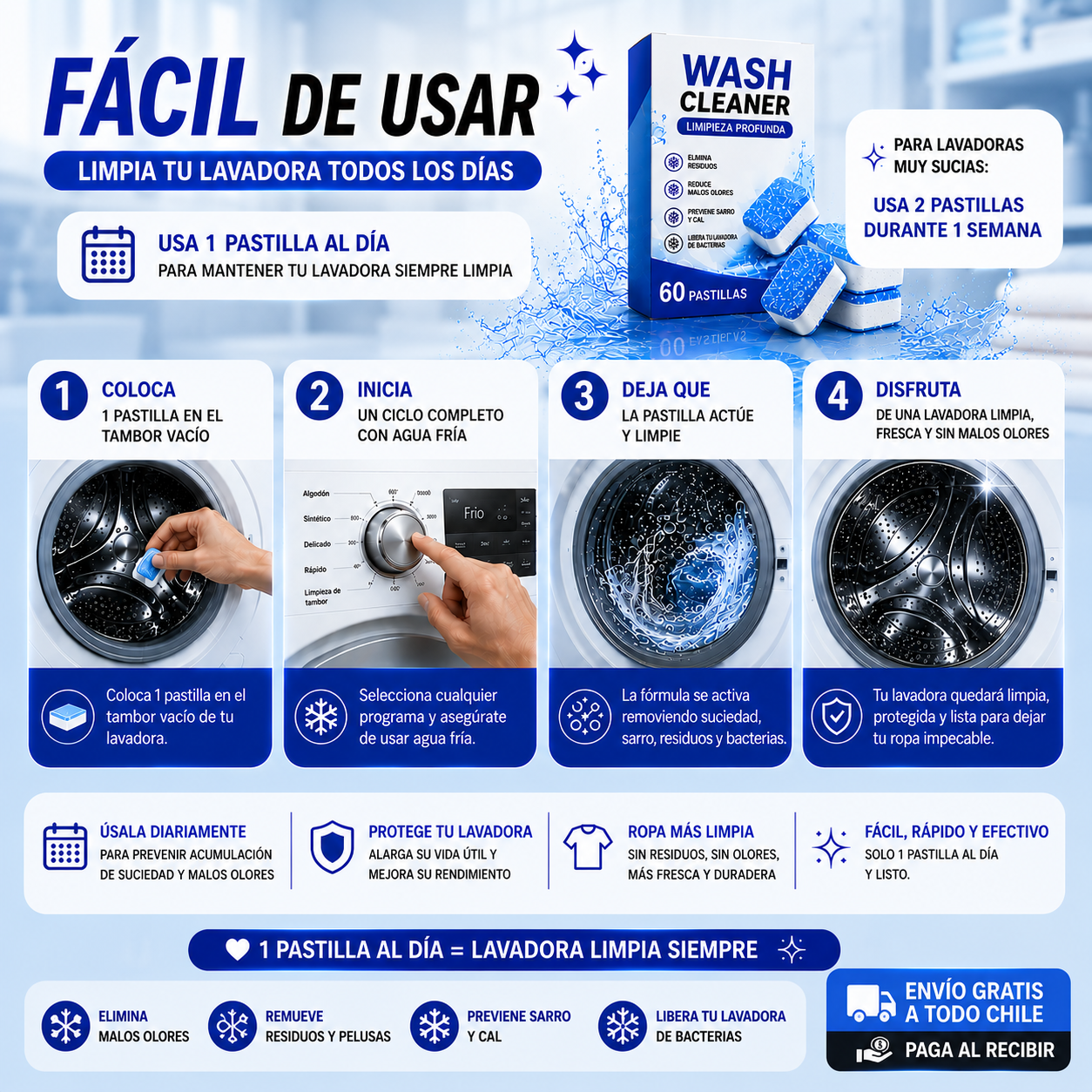 🧼 WASH CLEANER™ | PASTILLAS LIMPIEZA PROFUNDA🧼