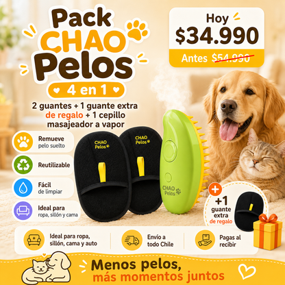 CHAO PELOS™  🐶🐱 |  NO MÁS PELOS EN LA ROPA!