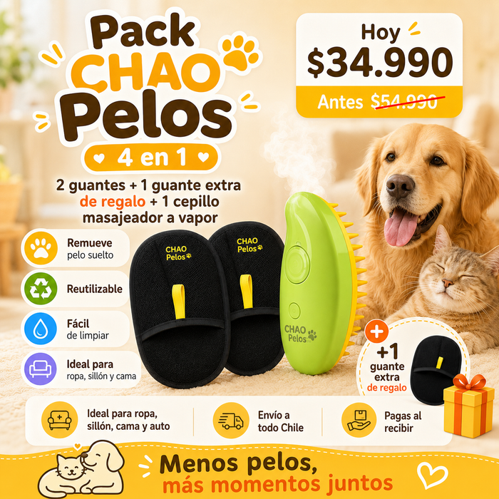 CHAO PELOS™  🐶🐱 |  NO MÁS PELOS EN LA ROPA!