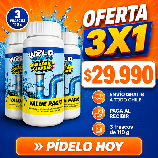 WILD TORNADO 🌪️| POLVO DESTAPA CAÑERIAS 3x1💧